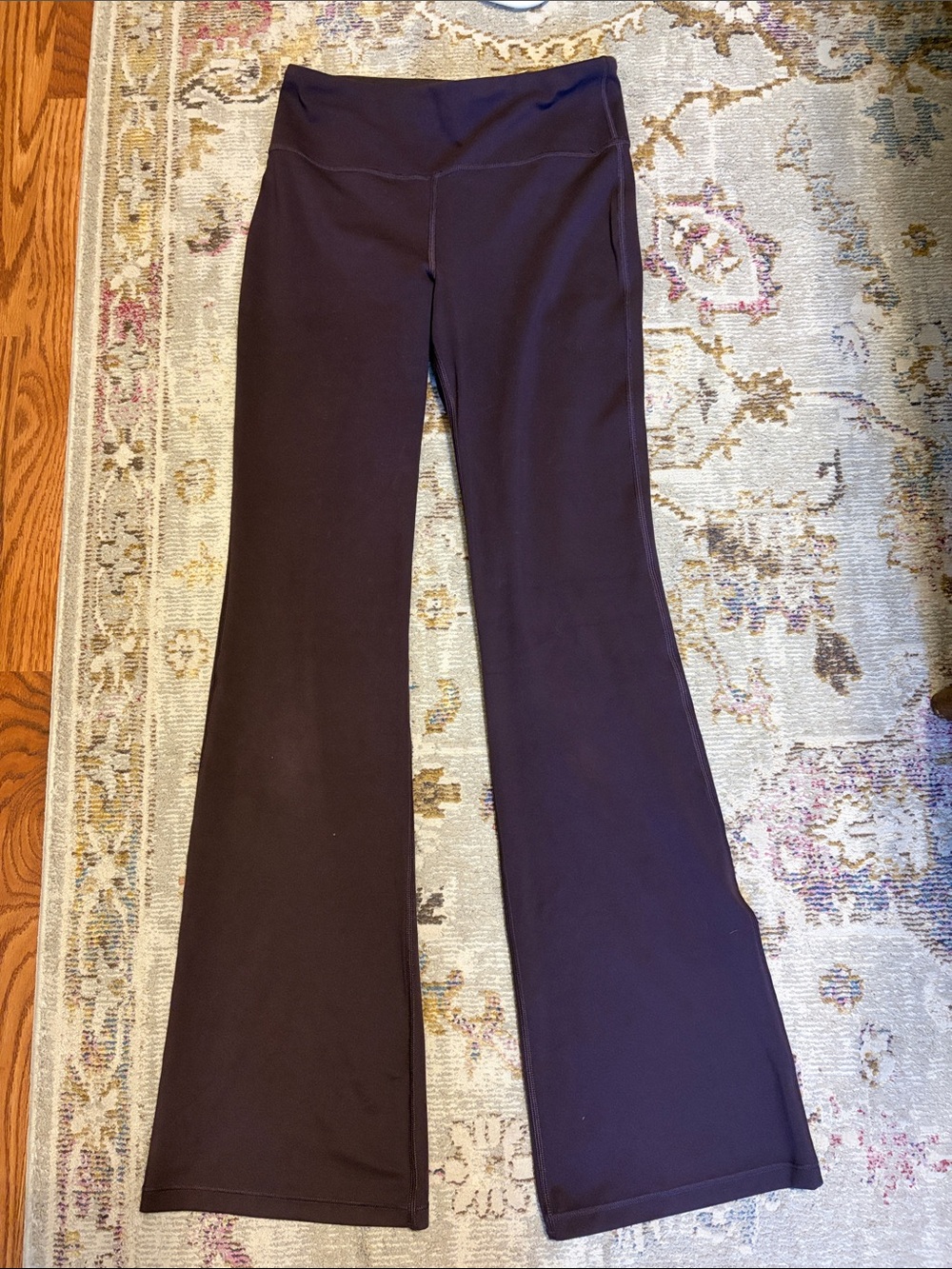 Athleta Girls High Rise Chit Chat Flair Leggings Deep Plum